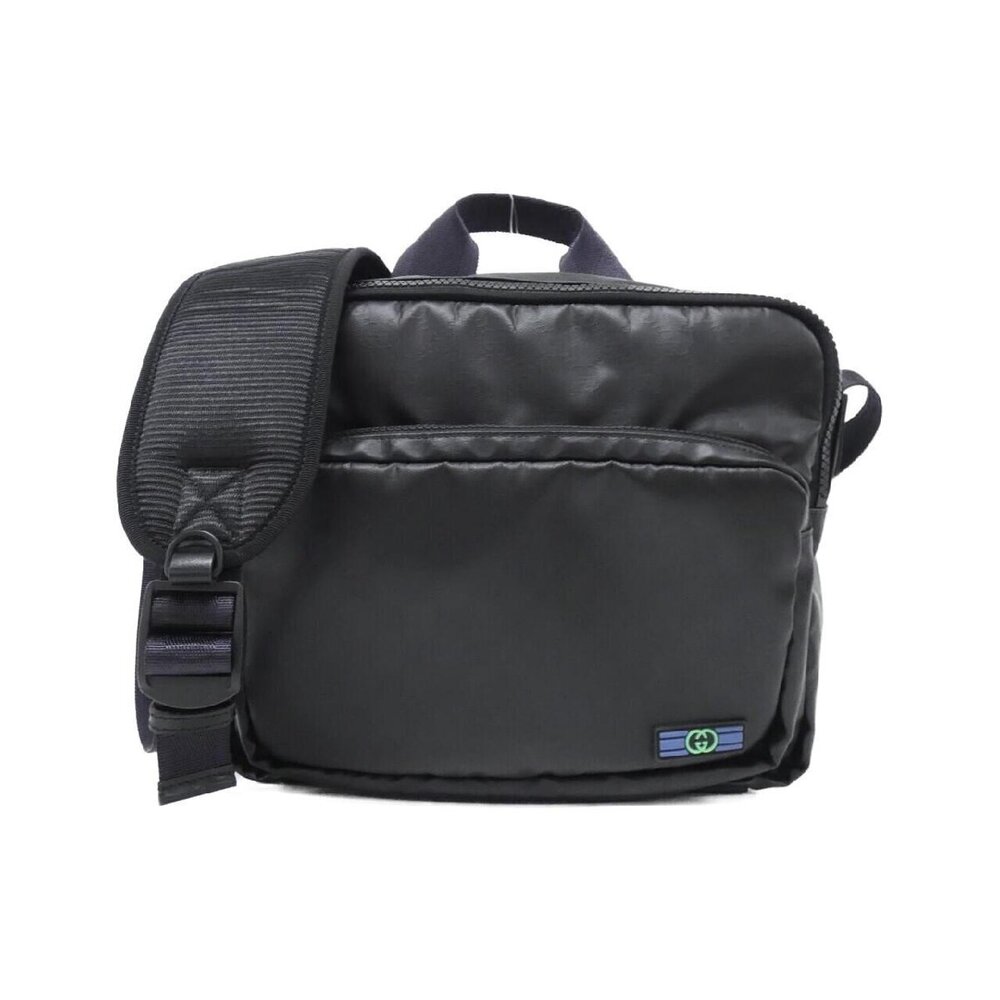 Gucci messenger bag GG crystal canvas signature logo Black